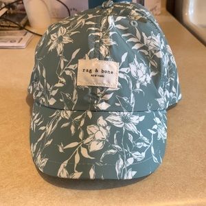 Rag and bone floral Addison baseball cap
